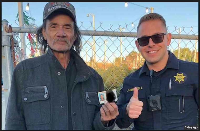 Police Officer Uplifts Homeless Man